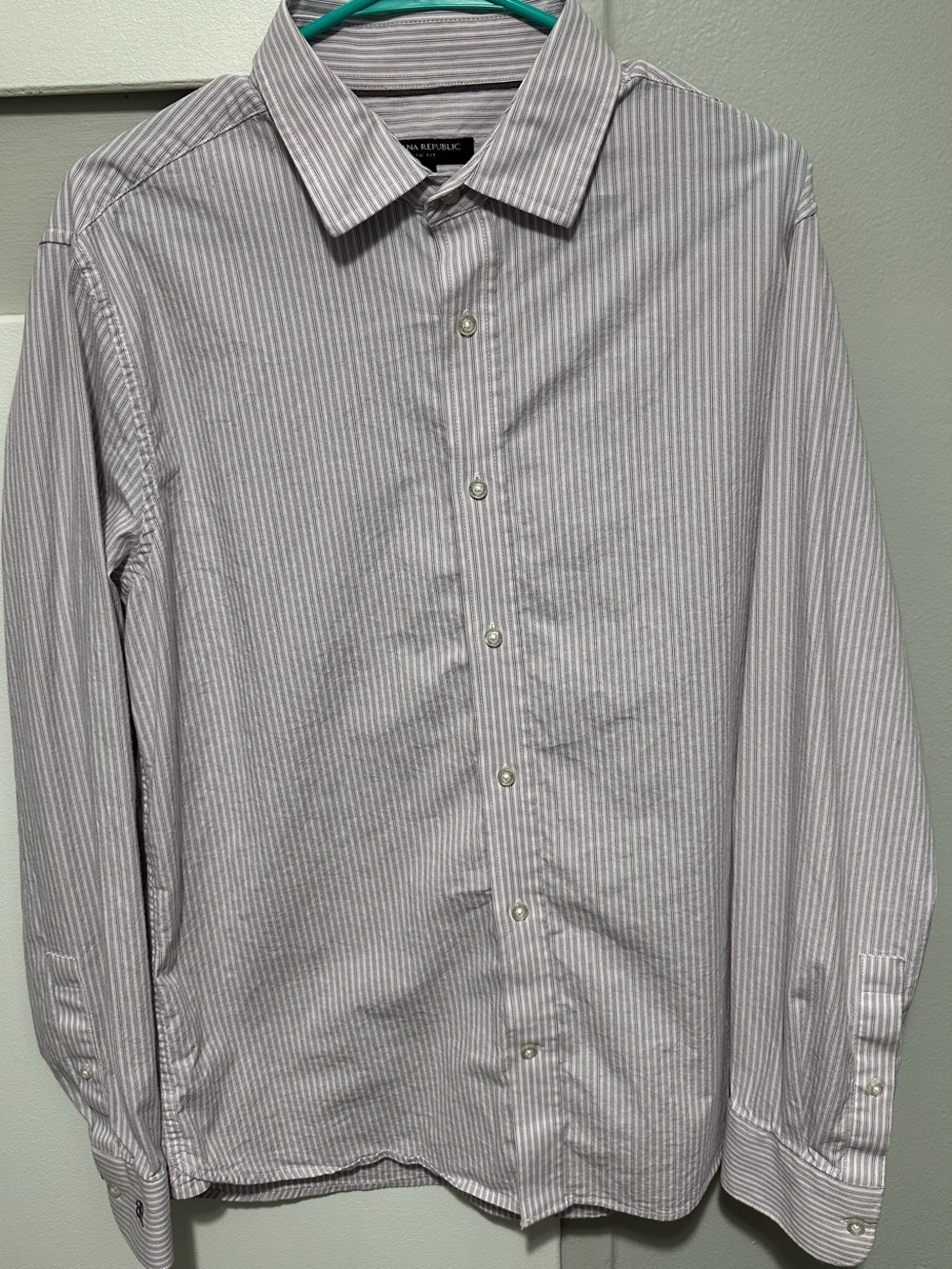 Banana Republic Men's Striped Dress Shirt